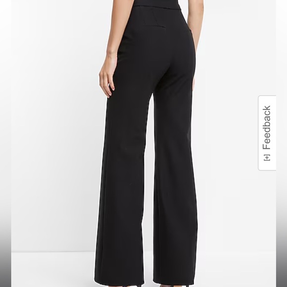 Express Super High Waisted Flare Trouser Pant in Deep Teal Size 0L NWT - Picture 9 of 11